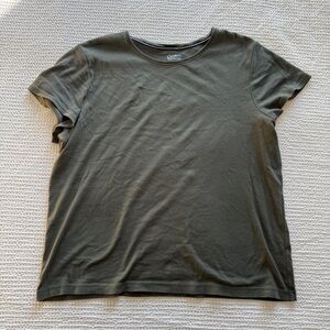 Croft & Barrow Classic Olive Tee size XL